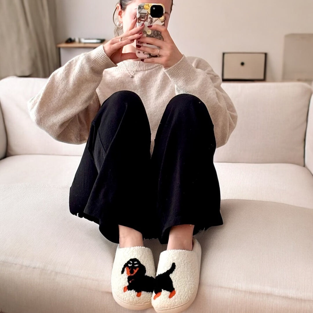 Dachshund Slip-on Slippers