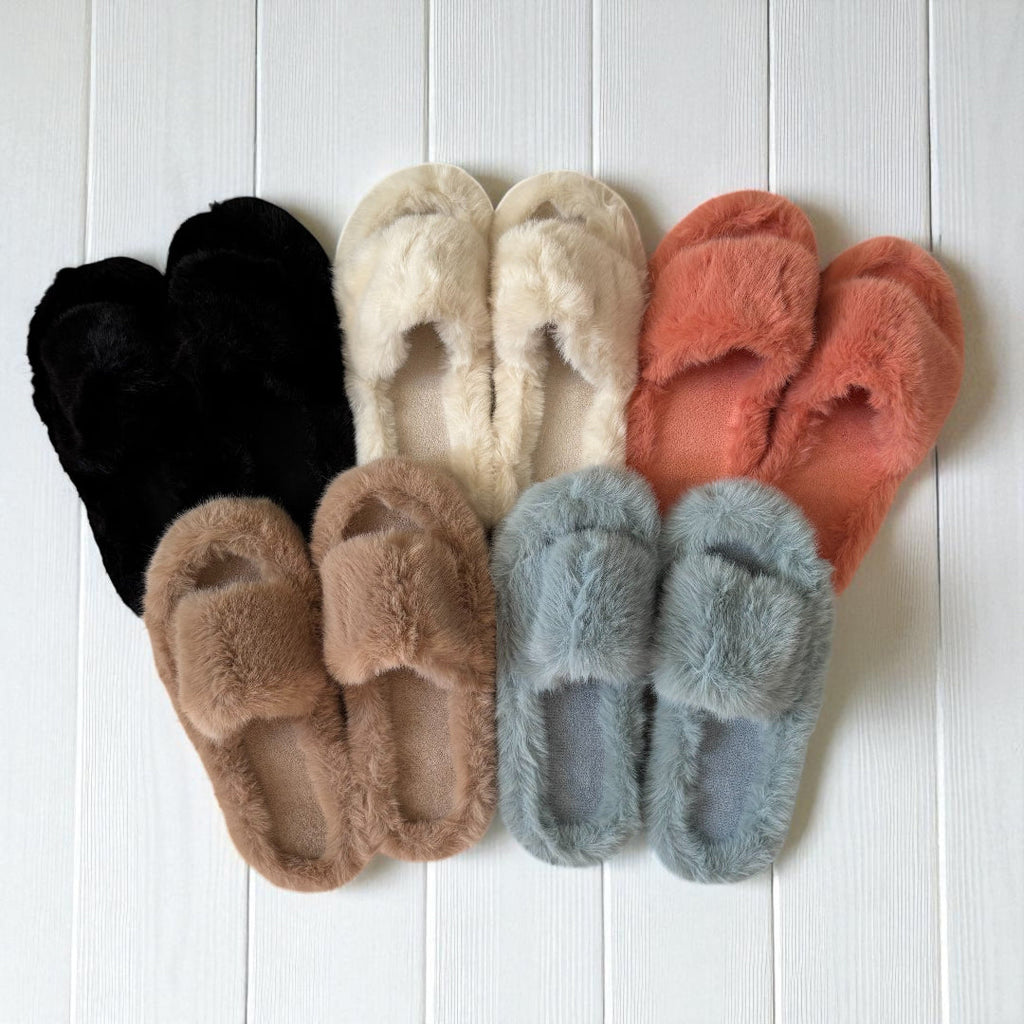 Alicia Faux Fur Slippers