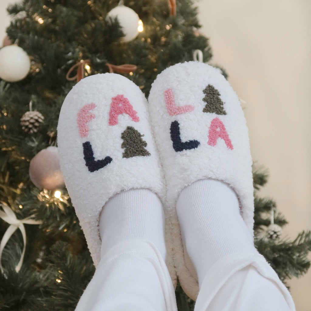Falalala Christmas Slippers