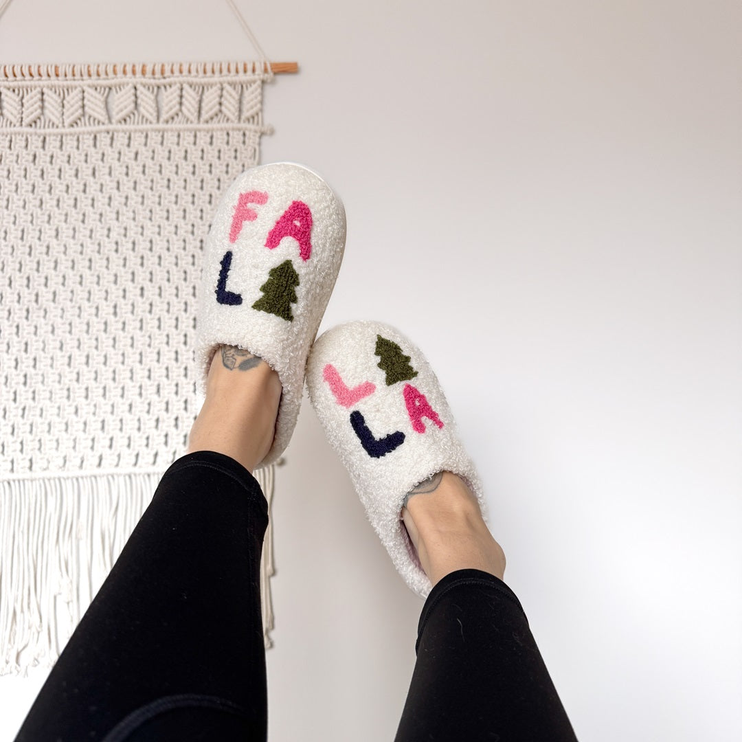 Falalala Christmas Slippers