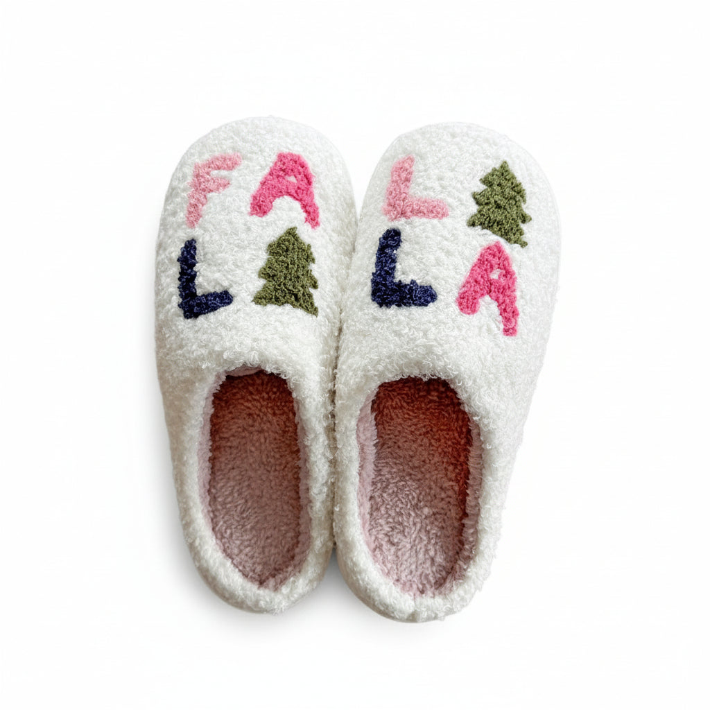 Falalala Christmas Slippers