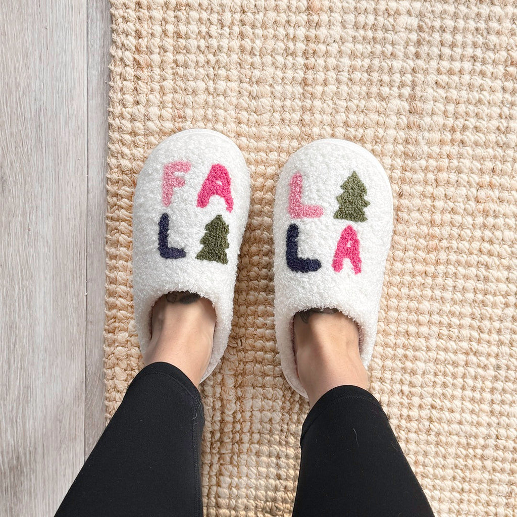 Falalala Christmas Slippers