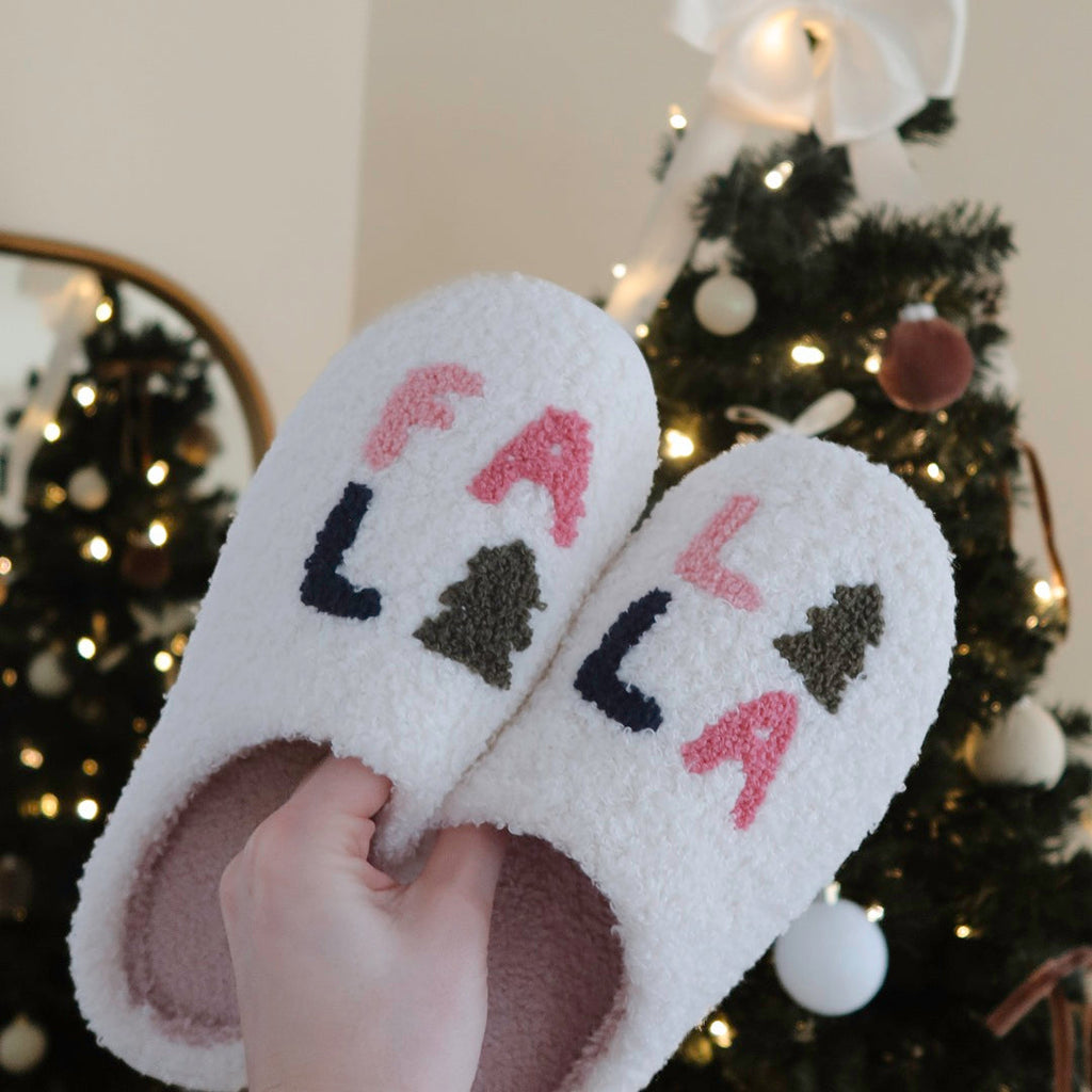 Falalala Christmas Slippers